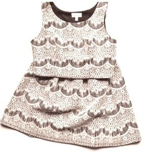 Lace Crop Top & Skirt Set size Medium